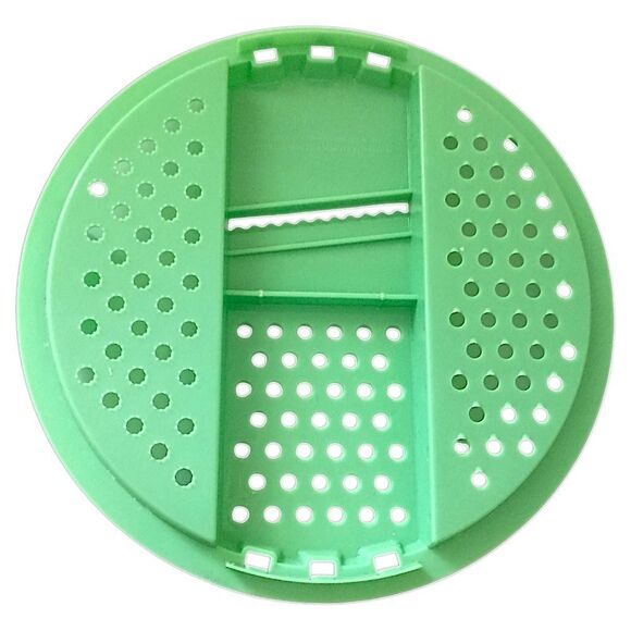 Tupperware Cheese Grater Slicer Bowl 787 3  786 4 Jadeite Green No Lid Vintage - Picture 4 of 16